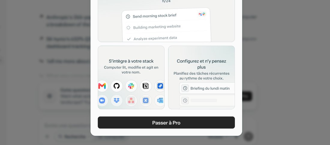 Perplexity plans page: Free at 0 dollars, Pro at 17 dollars a month billed yearly and Max at 167 dollars a month billed yearly